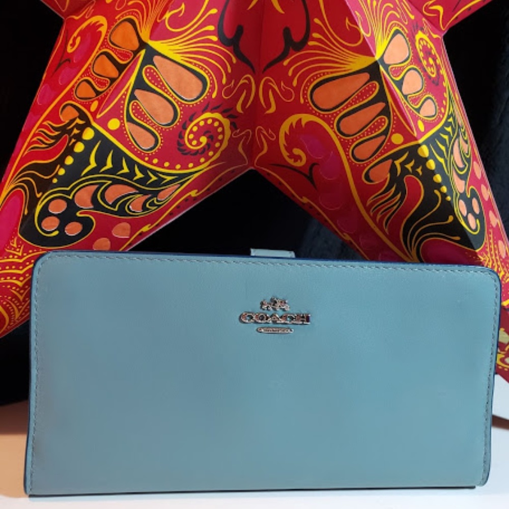 Coach Skinny wallet in Cloud NWT style 58586